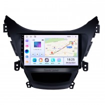 9-дюймовая навигационная система OEM Android 13.0 Bluetooth для 2011 2012 2013 Hyundai Elantra с сенсорным экраном DVD-плеер ТВ-тюнер Пульт дистанционного управления Радио