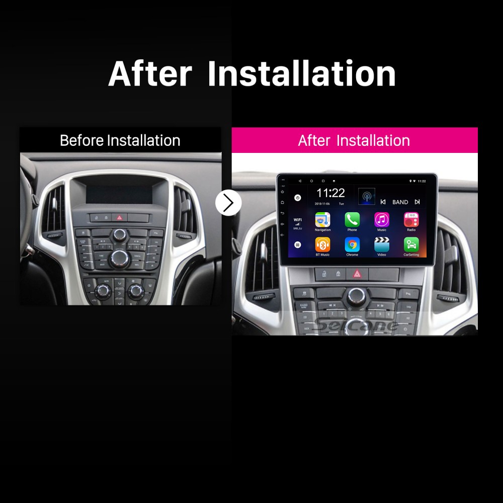 9-дюймовый Android 10.0 для 2007-2014 Opel Astra J Radio GPS-навигационная  система с сенсорным