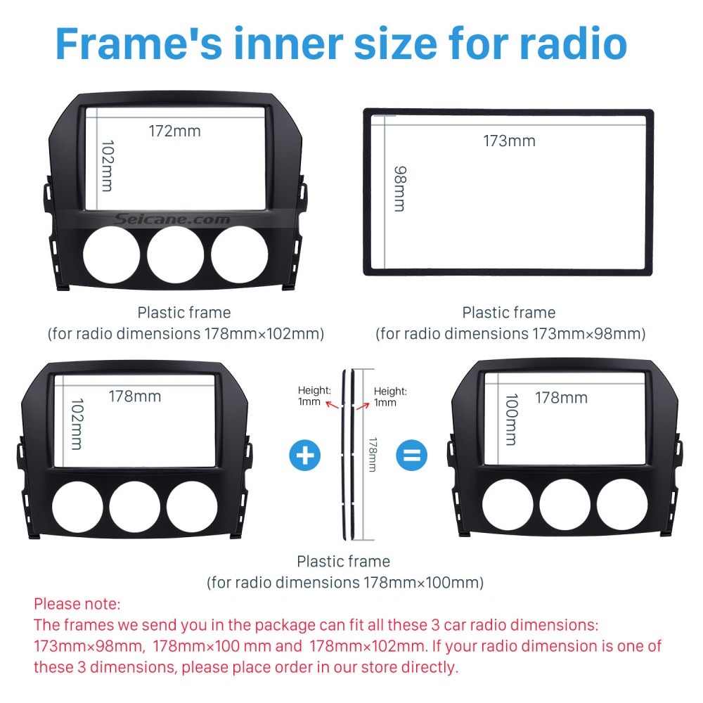 2DIN 2009 Mazda MX-5 Автомобильный радиоприемник Fascia Stereo Даш Player  Установить панель обивки на крыше