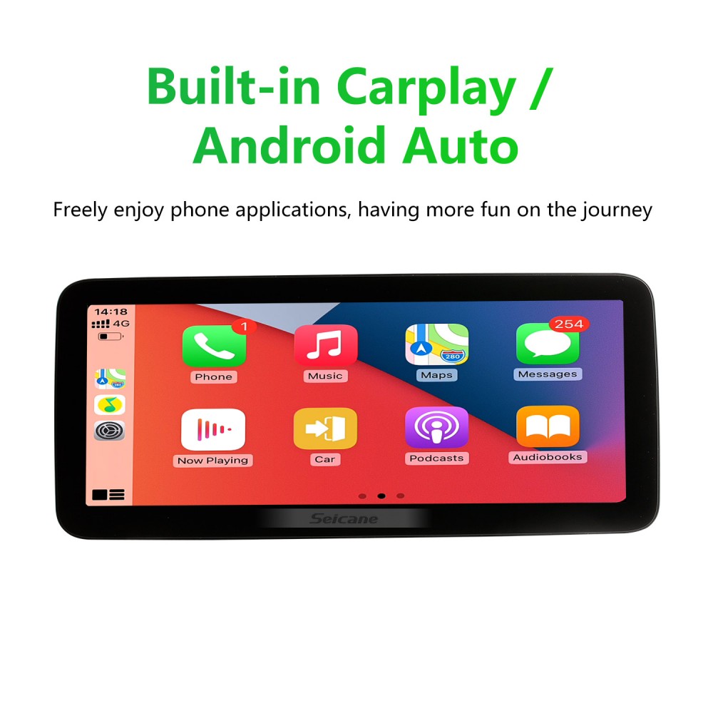 Carplay Radio HD сенсорный экран Android 11.0 для 2008-2013 2014 2015  Mercedes GLK X204 GLK300 GLK200 GLK260 GLK250 Система GPS-навигации с WIFI  Bluetooth USB Зеркальная связь заднего вида AUX