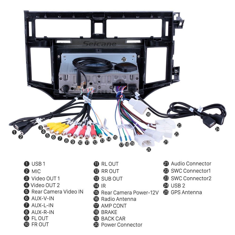 9-дюймовый сенсорный экран Android 13.0 HD 2006-2010 TOYOTA AVALON  Автомобильная GPS навигационная система Авто Радио с WIFI Bluetooth музыка  USB FM Поддержка SWC Цифровое ТВ OBD2 DVR