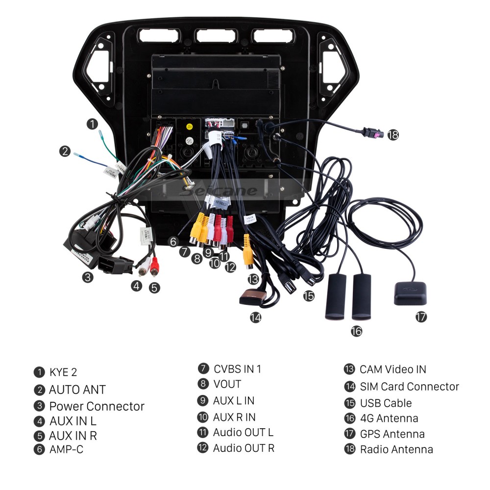 9,7-дюймовый сенсорный экран HD для 2007-2010 Ford Mondeo mk4 GPS Navi  Android Автомобильный