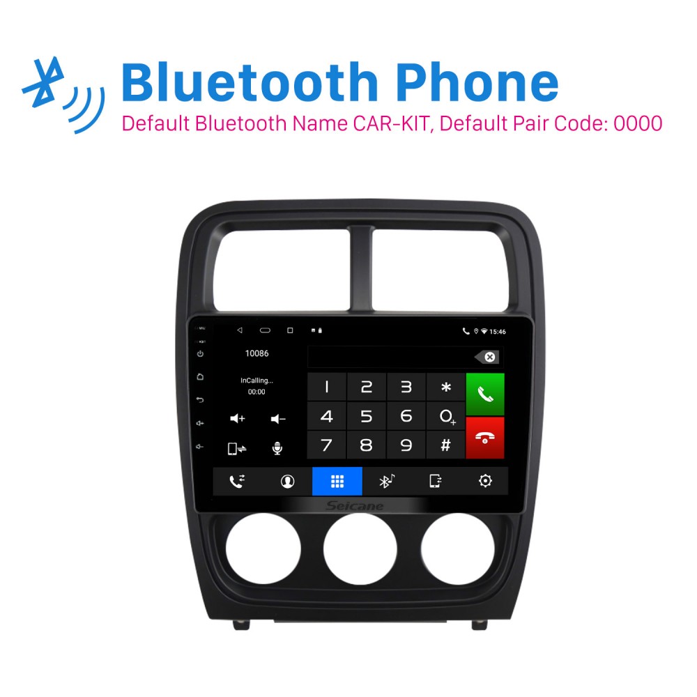 OEM 9-дюймовый Android для 2010 2011 2012 Радио DODGE CALIBER с сенсорным  экраном Bluetooth HD Поддержка системы GPS-навигации Carplay DAB+