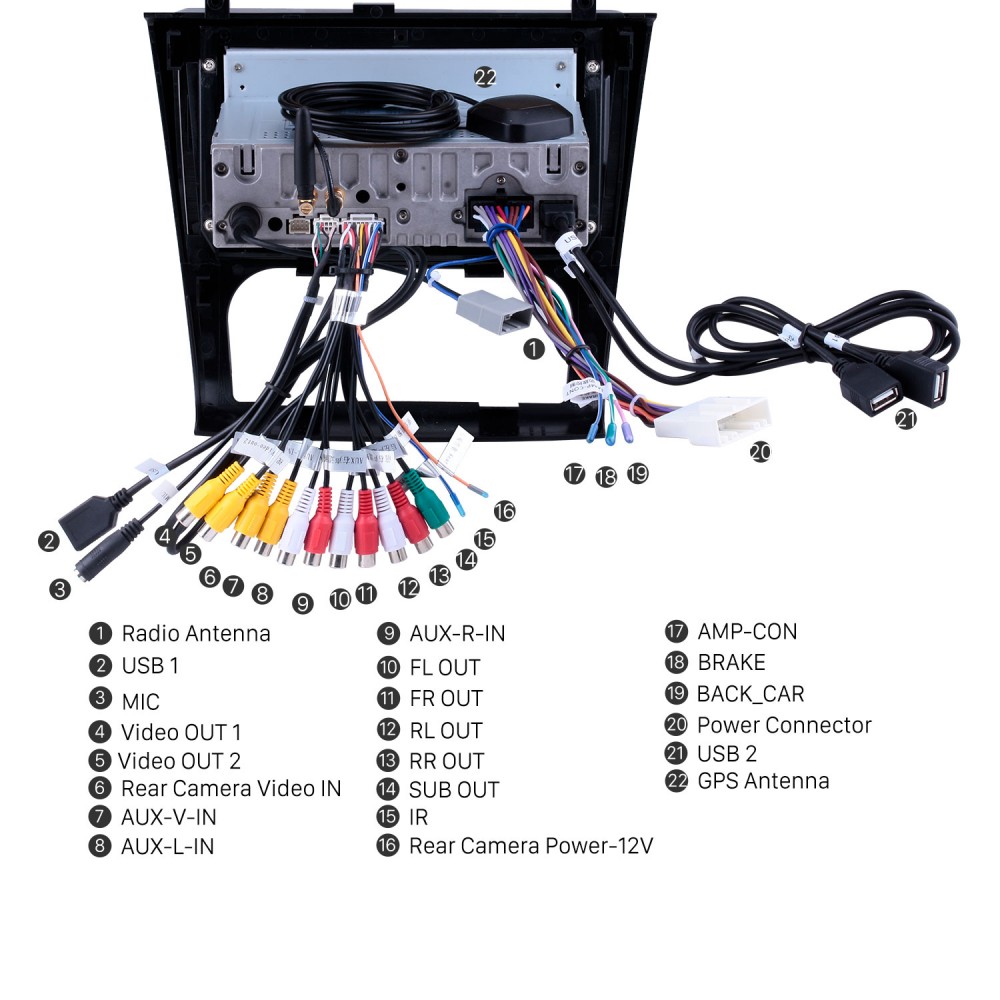 OEM 9-дюймовый Android 13.0 HD с сенсорным экраном и Bluetooth-радио для  2008-2012 Nissan Teana ALTIMA Auto A / C с GPS-навигацией USB FM авто  стерео Поддержка Wifi AUX DVR TPMS Резервная камера