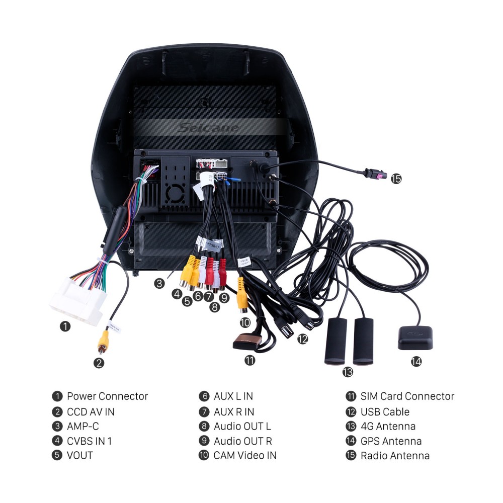 2010 2011 2012 2013 2014 2015 Hyundai IX35 HD с сенсорным экраном  9,7-дюймовый Android 10.0 Автомобильная стереосистема GPS-навигация Радио  ...