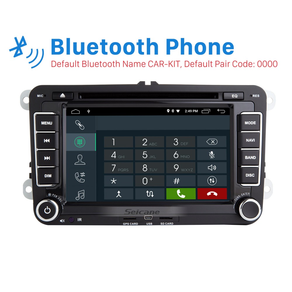 7-дюймовый Android 10.0 GPS-навигация для 2006-2012 VW VOLKSWAGEN MAGOTAN  HD Сенсорный радиоприемник с