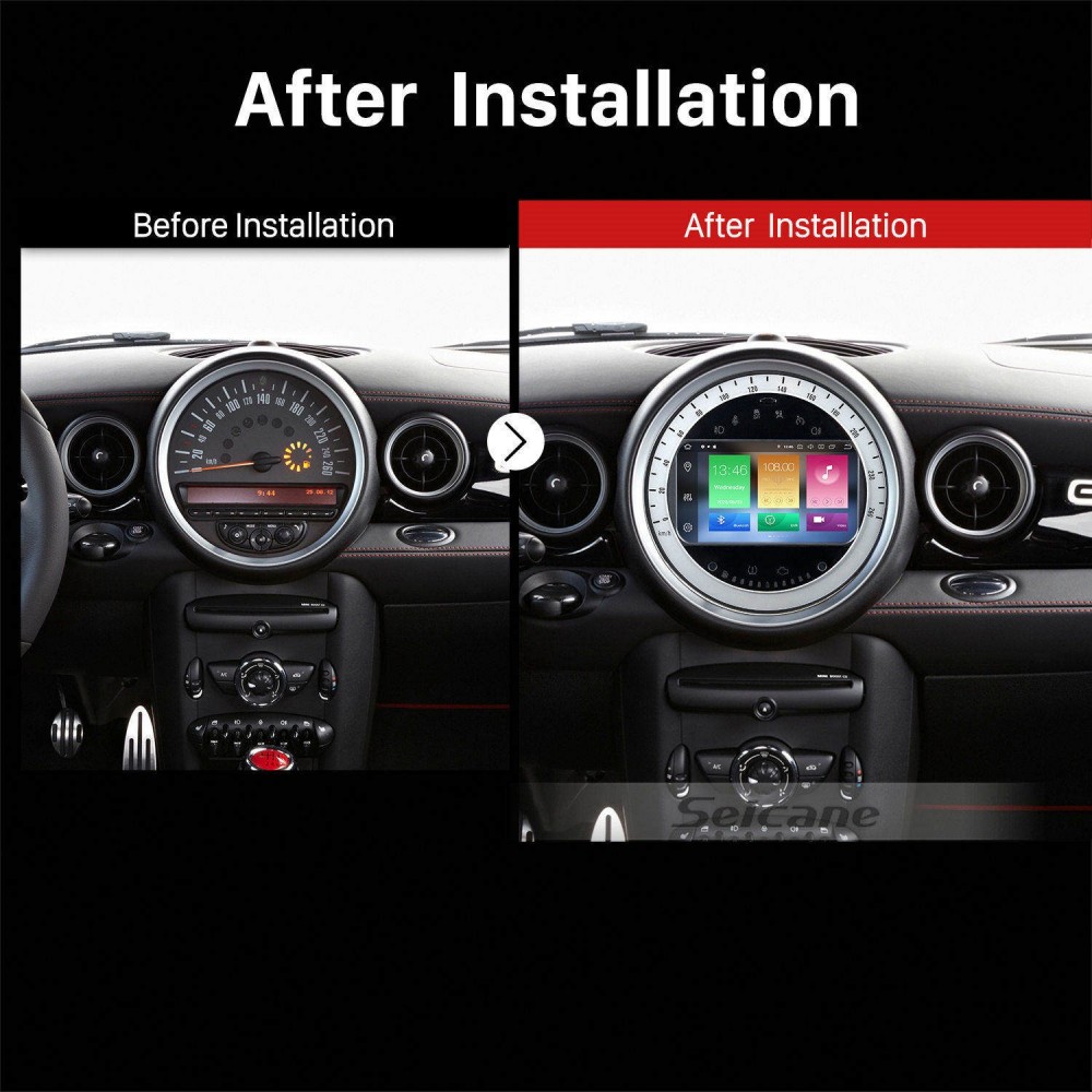 2006 2007 2008-2013 BMW Mini Cooper Radio Замена Carplay Android авто  bluetooth GPS навигационная система