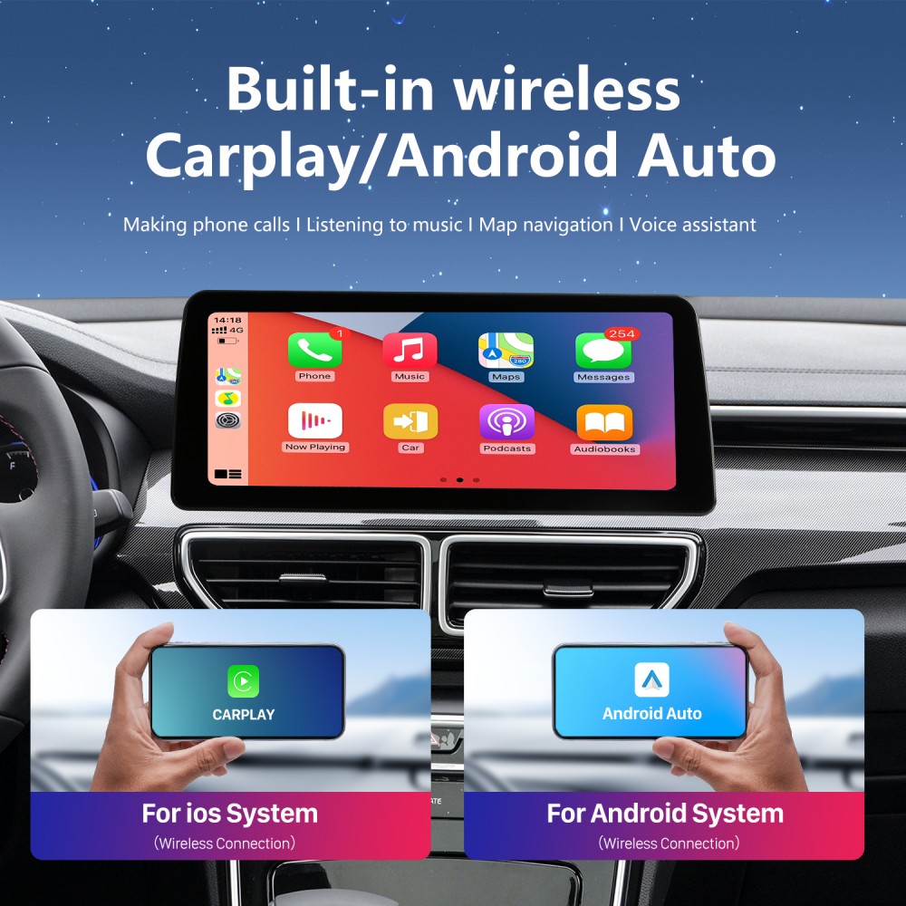 Android Auto Carplay Stereo для 2019 2020 2021 KIA KX5 Автомобильный  радиоприемник GPS-навигация с Bluetooth