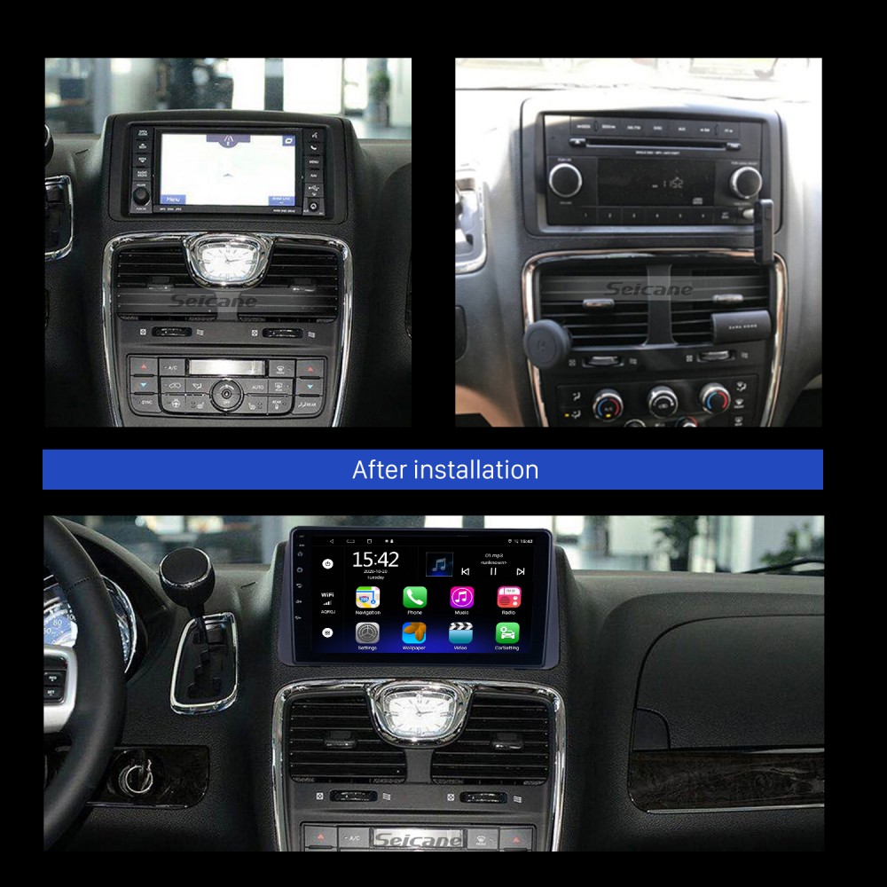 Радио С Сенсорным Экраном Carplay Для 2008 2009 2010-2020 Dodge.