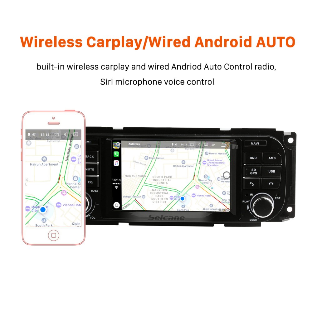 Android 12.0 GPS-навигатор Радио для Jeep Wrangler 2003-2006 гг. с DVR WIFI  OBD2 Bluetooth Управление рулевым колесом Зеркальная ссылка