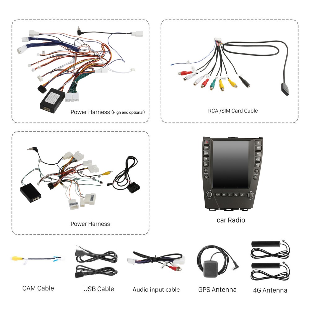 Android 10.0 OEM 9,7 дюйма для LEXUS ES240 ES350 2006-2012 гг. HD с  сенсорным экраном Радио Bluetooth GPS-навигация Стерео с WIFI USB Поддержка  FM-музыки DVR OBD2 Резервная камера