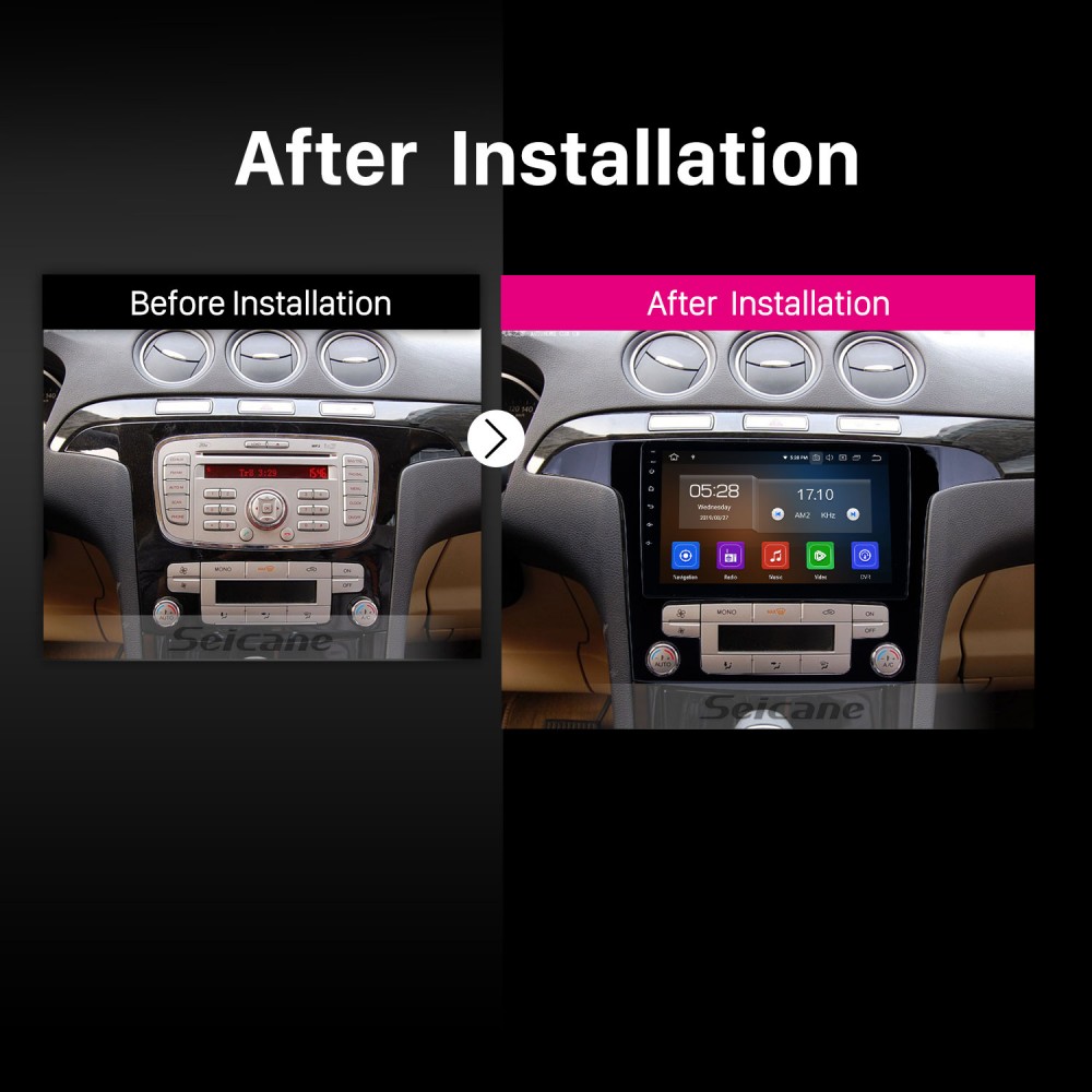 9-дюймовый GPS-навигатор Android 12.0 для Ford S-Max Auto A/C 2007-2008 гг.