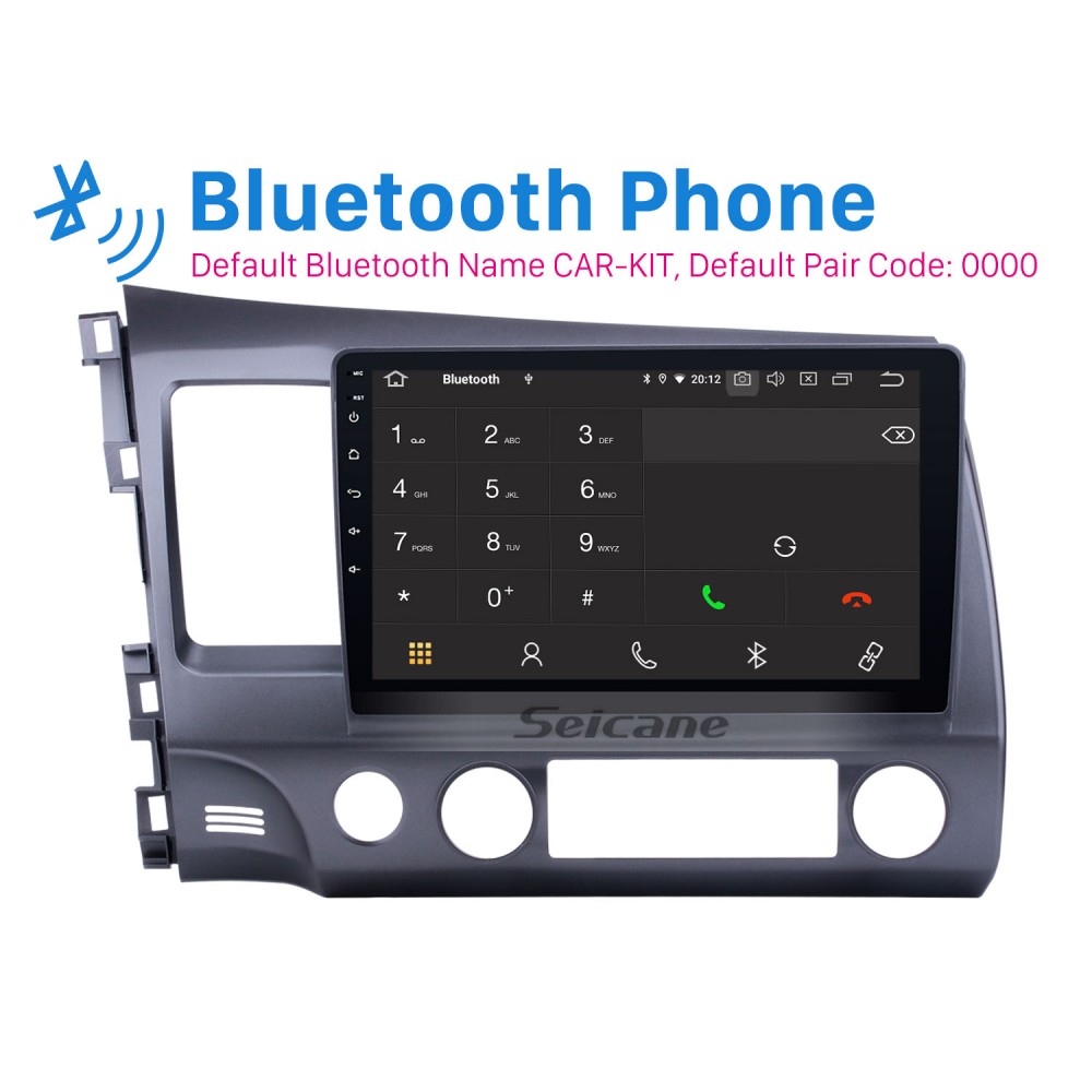 Автомобильное радио с сенсорным экраном Bluetooth для 2006-2009 2010 2011  Honda Civic LHD с системой GPS-навигации carplay