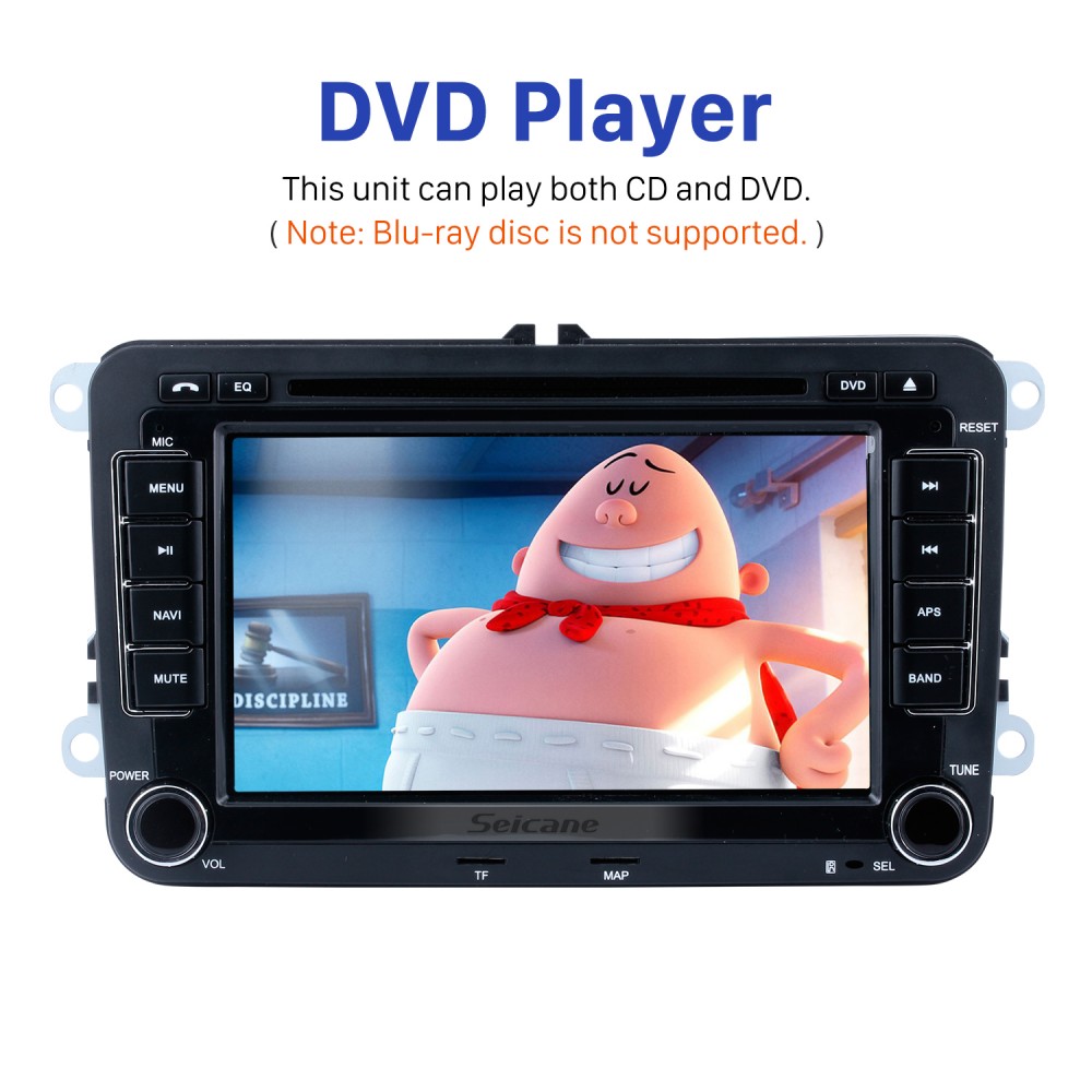 7-дюймовый HD-сенсорный экран 2 Din Universal Radio DVD-плеер GPS-навигатор  Автомобильная стереосистема для VW VOLKSWAGEN Bluetooth-телефон USB SD  Мультимедийный проигрыватель Поддержка Aux IPOD Digital TV RDS