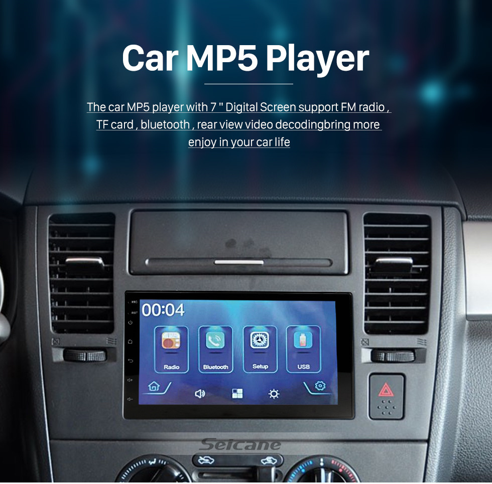 Car Radio Stereo 7 Retractable Screen Multimedia Player BT Autoradio Car  MP5 MP3 Video Player Support