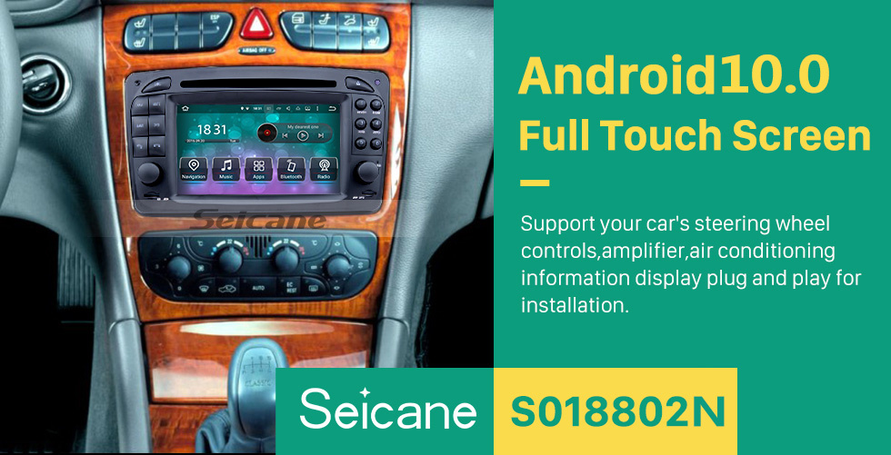 Android 10.0 GPS Navigation system for 1998-2002 Mercedes-Benz A