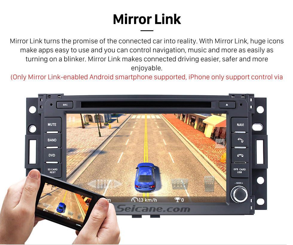 Seicane OEM Android 9.0 Radio GPS para 2000- Buick GL8 con reproductor de DVD Pantalla táctil HD Bluetooth WiFi TV Cámara de respaldo Control del volante 1080P