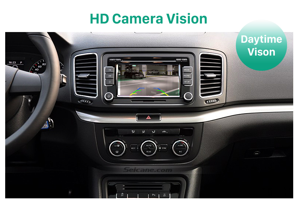 HD Camera Vision HD verdrahtete Auto-Parken Backup-Rückfahrkamera für den Zeitraum 2011-2013 VW Volkswagen Touareg 2012-2013 Sharan wasserdicht Vier-Farben-Lineal und LR logo Nachtsicht geben Verschiffen frei