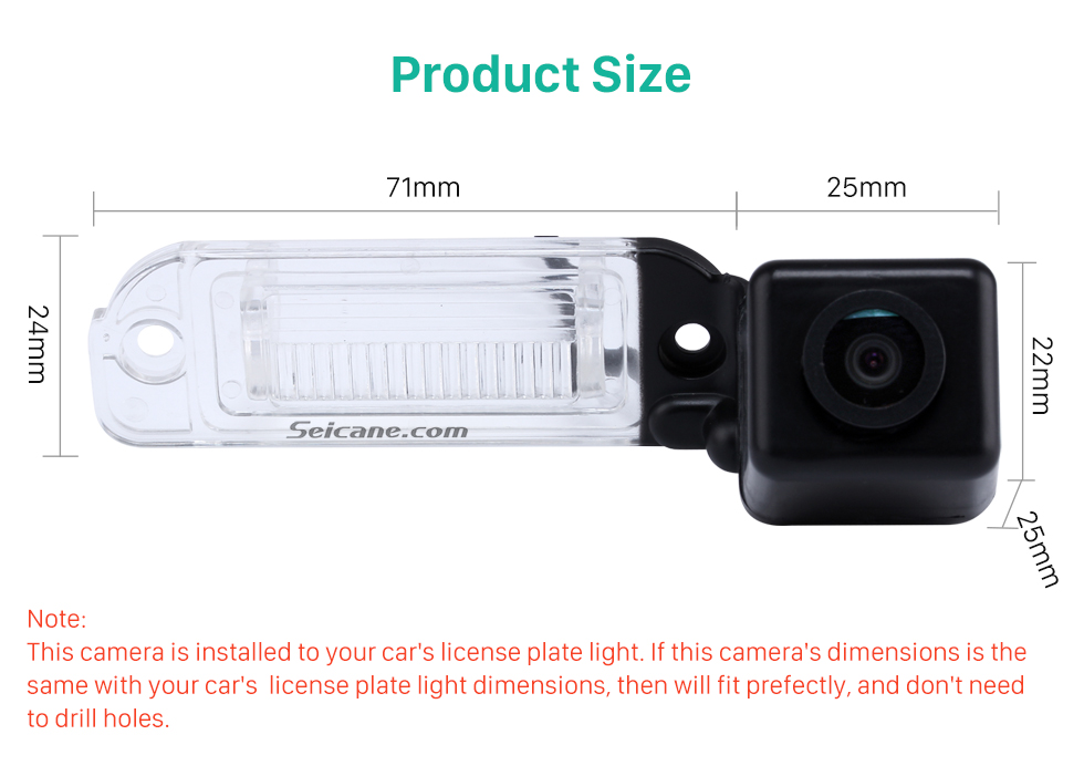 Product Size HD coche visión trasera cámara para 2008-2012 Mercedes-Benz GL 2008-2012 ML envío gratis