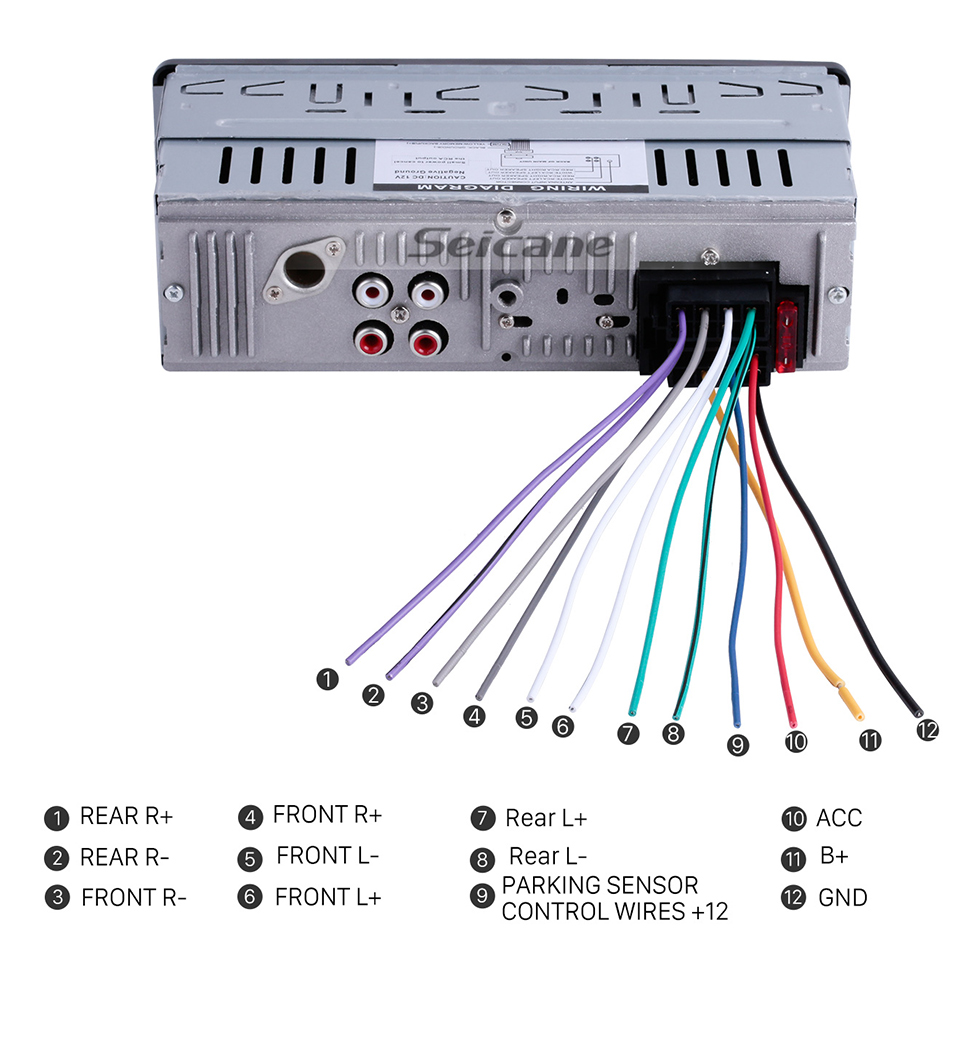 LSLYA 7-Color-Hintergrundbeleuchtung Universal-Autoradio-Stereo-Receiver  Einzel-Din-Bluetooth-MMC/USB/S/AUX/FM-Player Freisprechen 4-Kanal-Ausgang  Lenkradfernbedienung Telefongebühr: : Elektronik & Foto