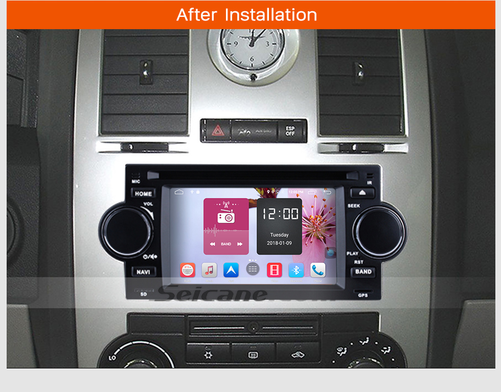 Android 6.0 Stereo Car Radio GPS Navigation System Bluetooth DVD Player