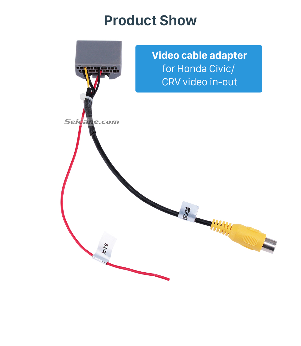 Product Show Auto Car Audio Kabel Stecker Adapter für Honda Jazz / Fit Video in-out
