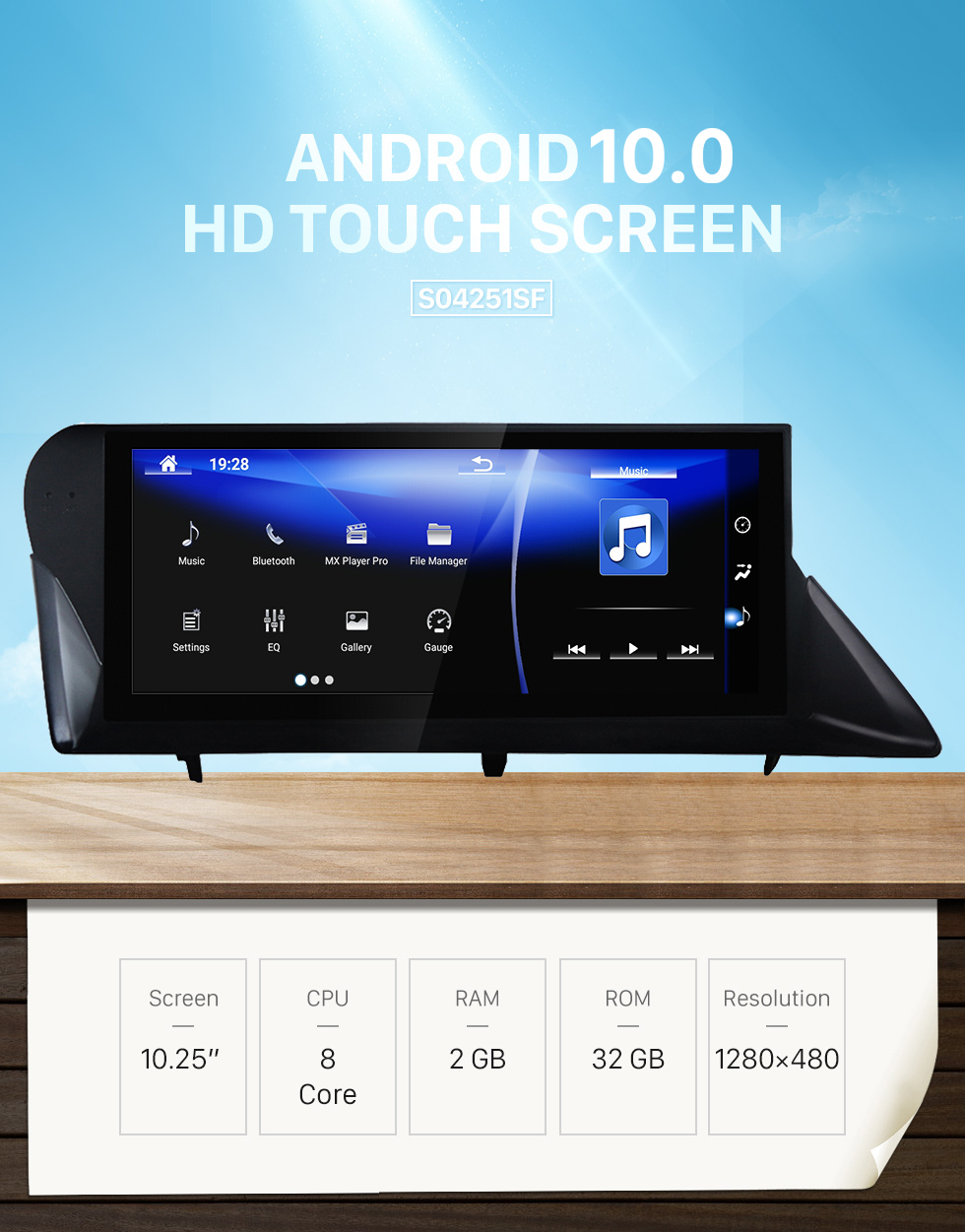Seicane Pantalla táctil HD de 10,25 pulgadas para 2012 2013 2014 LEXUS RX Android 10,0 Radio de navegación GPS con soporte Bluetooth TV Digital Carplay