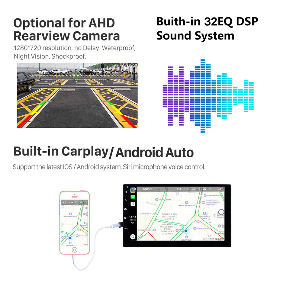 Seicane Android 10.0 10.25 pulgadas para 2011 2012 2013-2019 Lexus CT200 Versión alta Radio HD Pantalla táctil Navegación GPS Con soporte Bluetooth Carplay DAB+