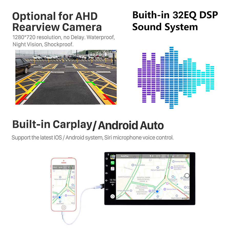 Seicane Para 2011 2012 2013 2014 2015 2016 2017 2018 2019 Lexus CT200 Versión alta Android 10.0 HD Pantalla táctil Radio de navegación GPS de 10.25 pulgadas con soporte Bluetooth USB Carplay SWC DVR