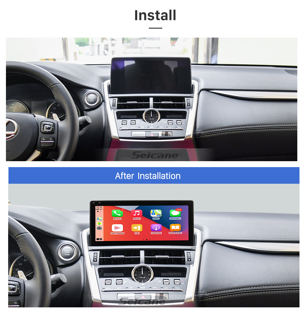 Seicane HD Touchscreen for 2018 2019 2020 2021 LEXUS NX200 300H 10.25 inch Android 13.0 GPS Navigation Radio with Bluetooth support Carplay TPMS DAB+ OBD2
