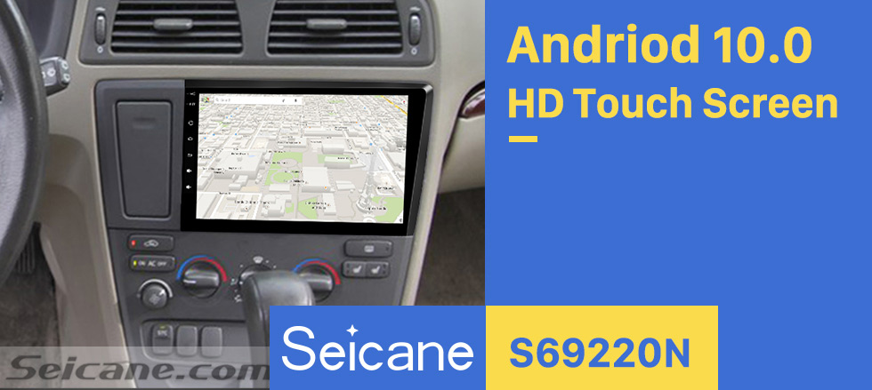 Seicane 8 pouces Android 10.0 HD Lecteur DVD à écran tactile pour 2000-2004 VOLVO S60 V70 XC70 Radio Bluetooth Navigation GPS 3G WiFi Support de liaison de miroir vidéo Caméra de recul AUX USB SD