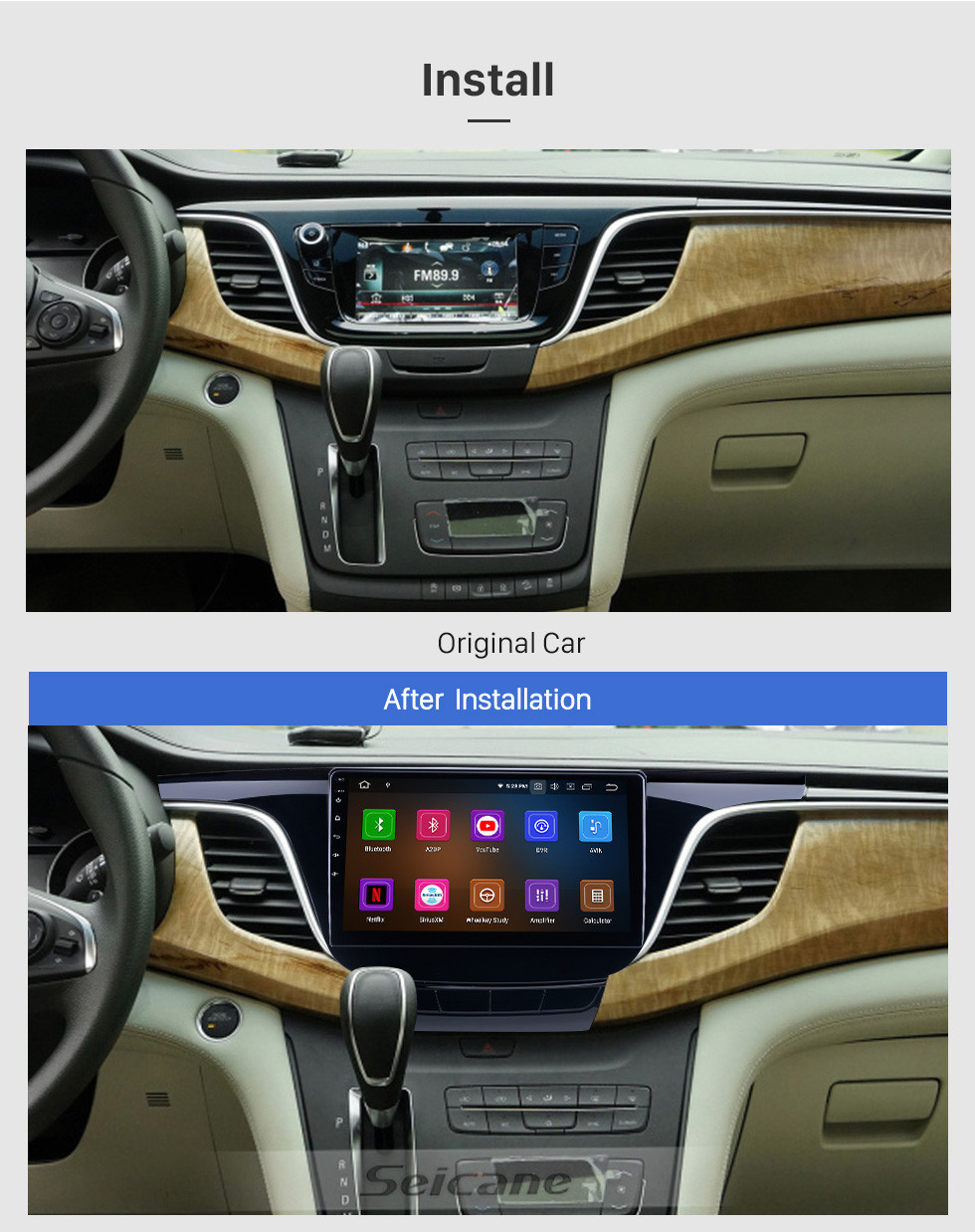 Seicane Android 11.0 pour 2017 2018 Buick GL8 Radio 10,1 pouces système de navigation GPS avec Bluetooth HD écran tactile Carplay support DSP