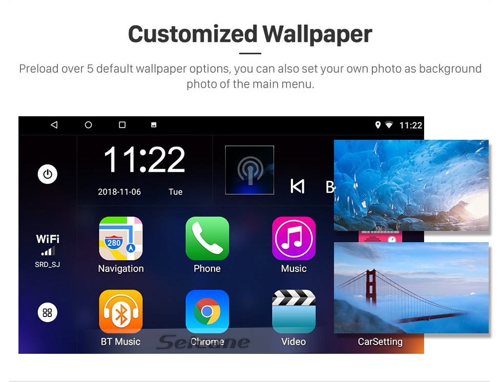 Seicane Für 2008-2014 OPEL Agila 2008-2012 SUZUKI Splash Ritz Radio Android 13.0 HD Touchscreen 9-Zoll-GPS-Navigationssystem mit WIFI Bluetooth-Unterstützung Carplay DVR