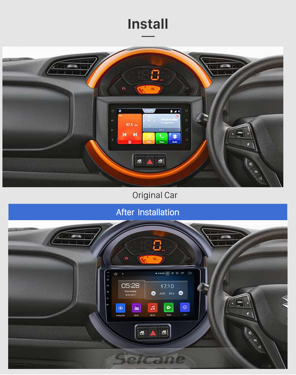 Seicane For 2019 Suzuki S-prseeo Radio Android 10.0 HD Touchscreen 9 inch GPS Navigation System with Bluetooth support Carplay DVR