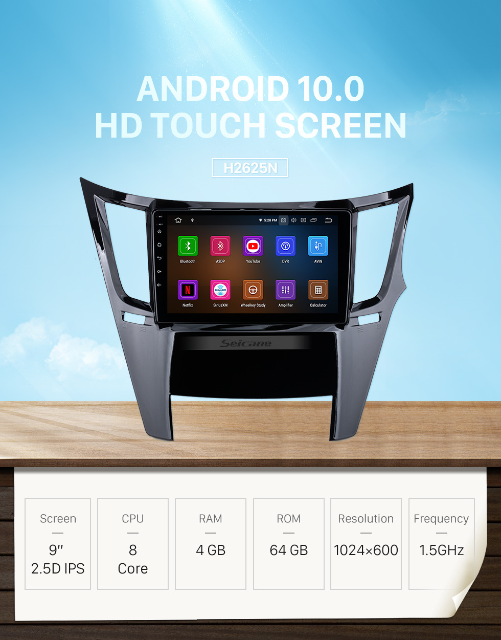 Seicane HD Touchscreen 9 Zoll Android 12.0 Für Subaru Outback Radio GPS Navigationssystem Bluetooth Carplay Unterstützung Rückfahrkamera