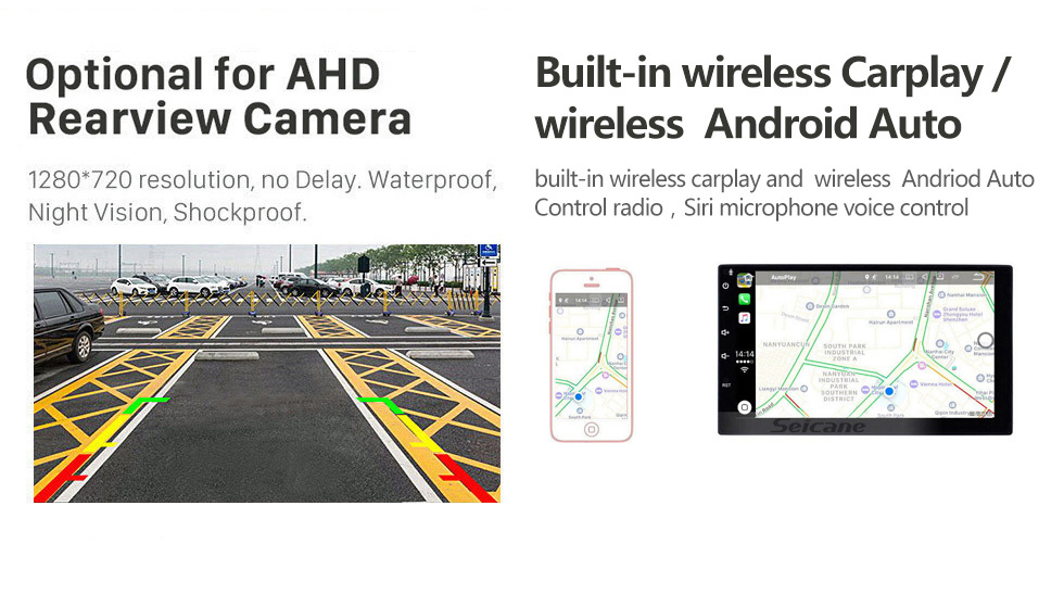Seicane Android 13.0 HD Touchscreen 9 Zoll Für 2010 FORD F150 / Raptor LHD Hign Version Autoradio GPS-Navigationssystem mit Bluetooth-Unterstützung Carplay Heckklimaanlage