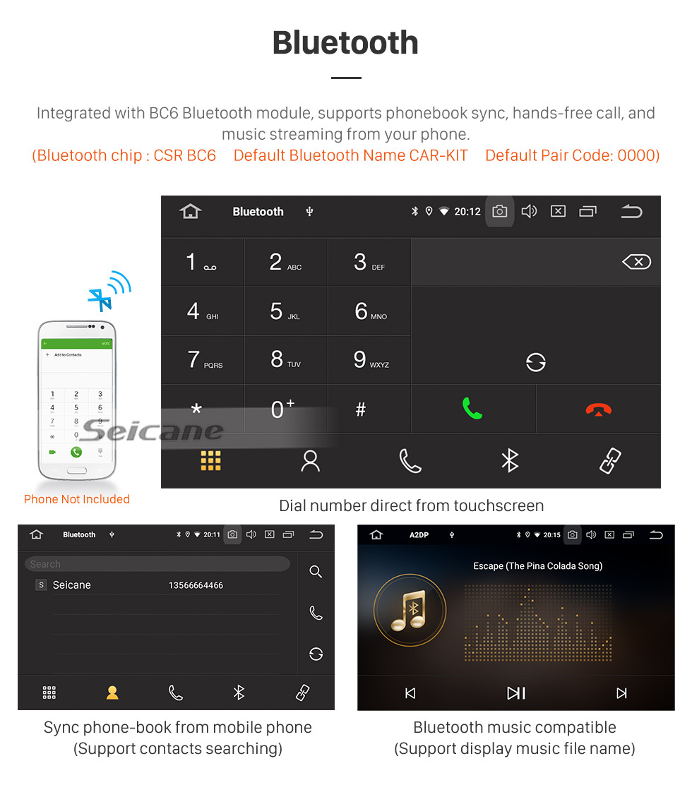 Seicane 9 Zoll Android 11.0 2020 Mitsubishi Grand Lancer HD Touchscreen GPS-Navigationsradio mit USB Carplay Bluetooth WIFI-Unterstützung 4G DVD-Player Mirror Link