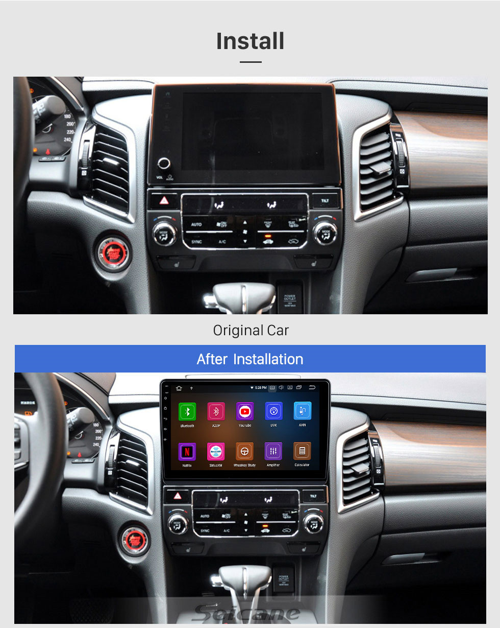 Seicane 10,1 Zoll Android 11.0 Für Honda AVANCIER 2017 Radio GPS Navigationssystem mit HD Touchscreen Bluetooth Carplay Unterstützung OBD2