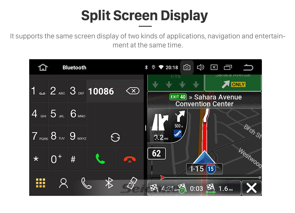 Seicane Andriod 11.0 HD Touchscreen 9 Zoll 2019 Changan CS15 LHD Auto GPS Navigationssystem mit Bluetooth-Unterstützung Carplay DAB +