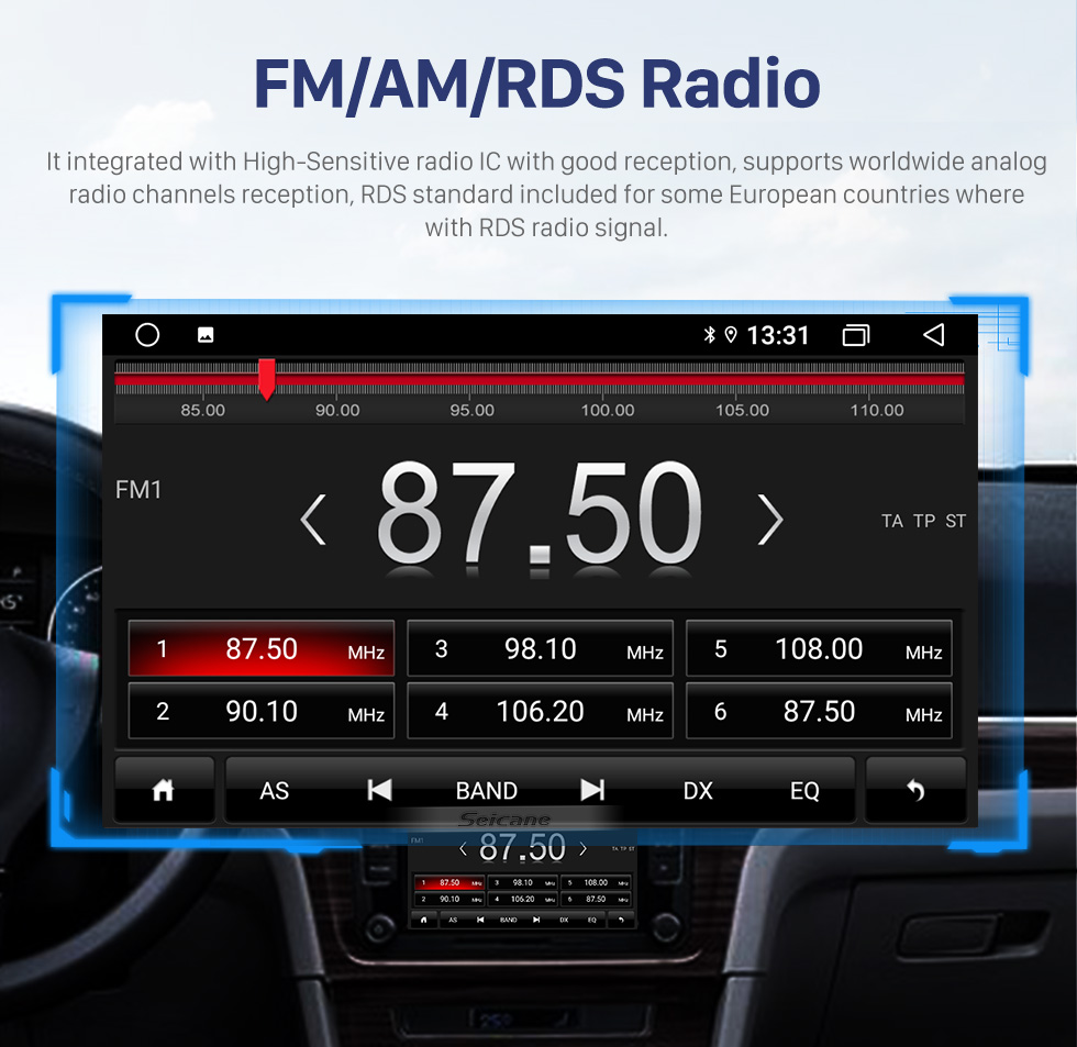 Seicane OEM 10,1-дюймовый Android 10.0 для 2015 Nissan Patrol Radio GPS-навигационная система с сенсорным экраном HD Поддержка Bluetooth Carplay OBD2 DVR TPMS