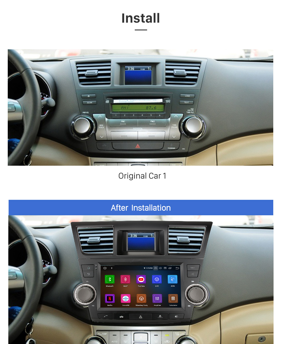2009 2010 2011 2012-2014 Toyota Highlander Audio Upgrade