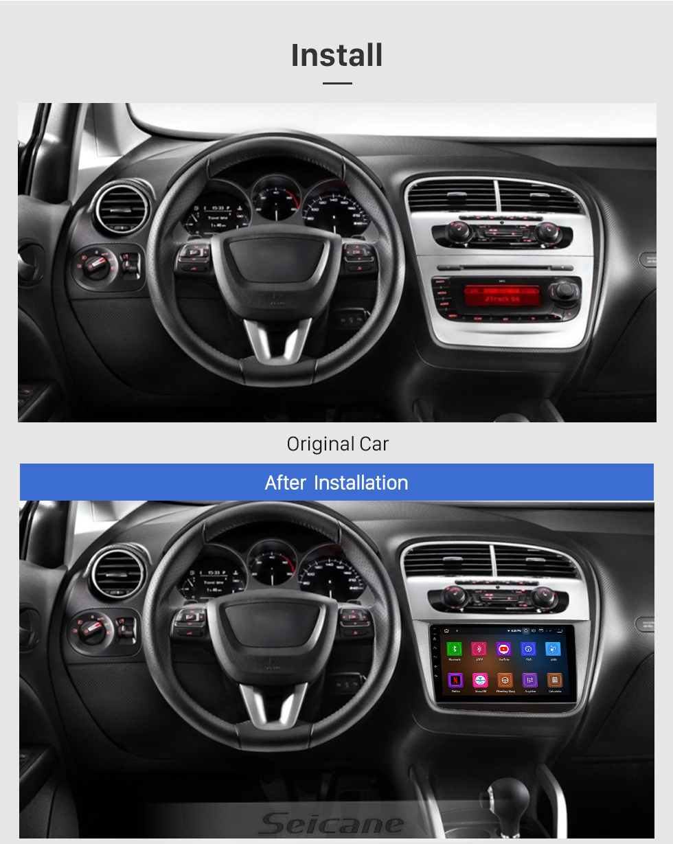 for Seat Altea Toledo 5p 2004 2005 2006 2007 2008 2009 2010 2011 2012 2013  2014 2015 Car Radio Multimedia Carplay Android Stereo - AliExpress
