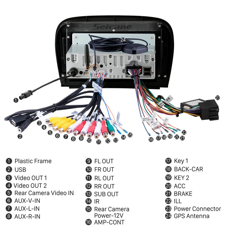 2001-2011 Benz R230 SL350 SL500 SL55 SL600 SL65 Audio Stereo