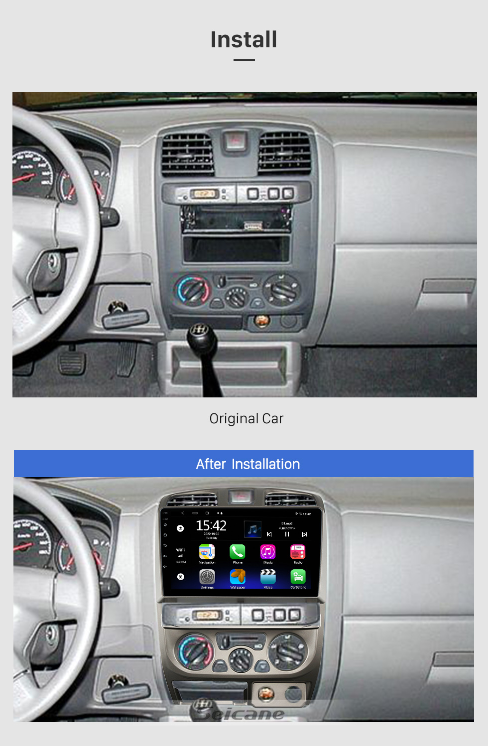 1 pieza de repuesto de pantalla táctil para coche para ATS CUE, reemplazo de  pantalla táctil fácil de monta kusrkot pantalla táctil para coche