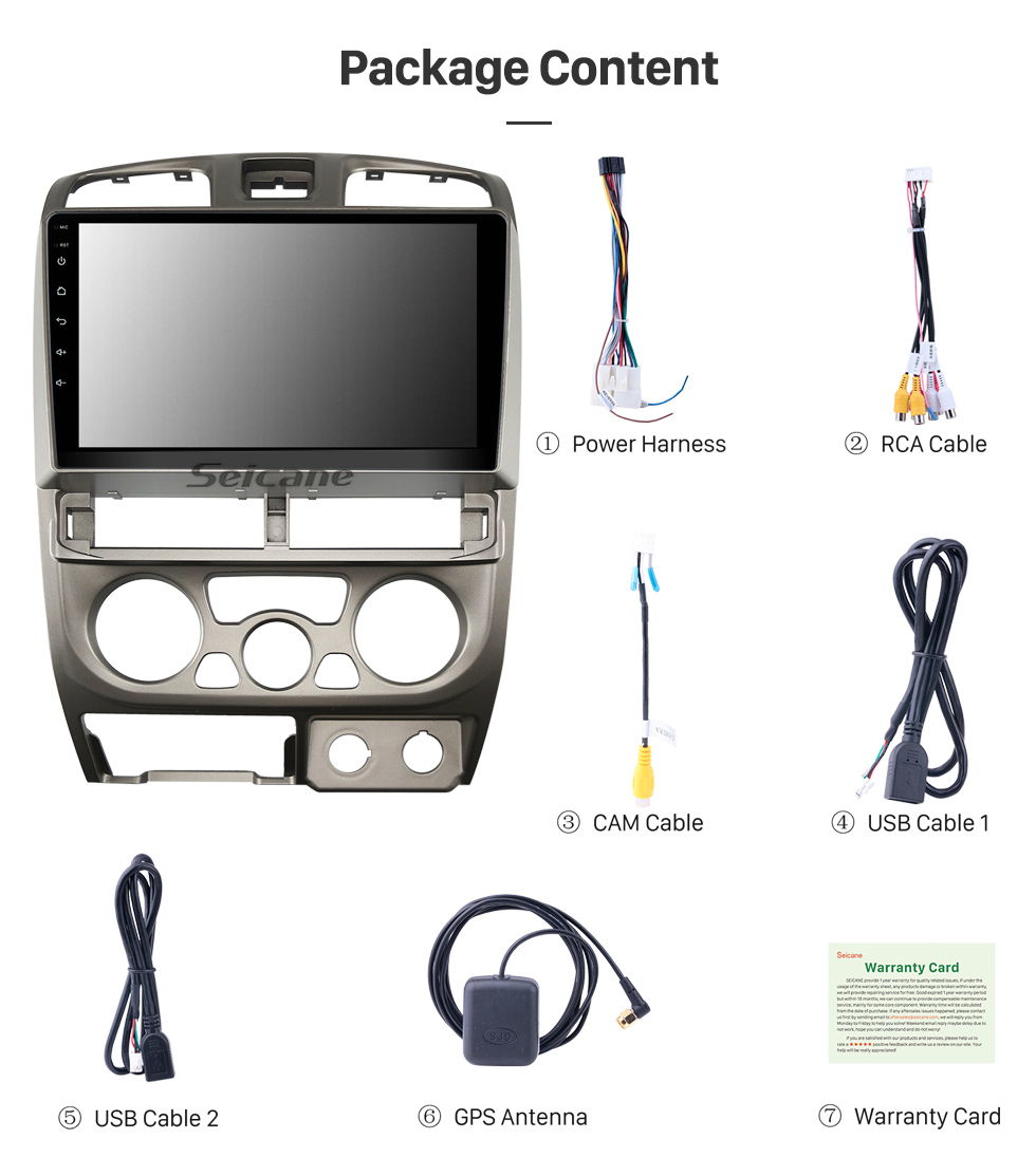 Seicane 9 Inch HD Touchscreen for 2001-2005 ISUZU D MAX MU-7 CHEVROLET COLORADO GPS Navi Car Radio Stereo Player Support DVR