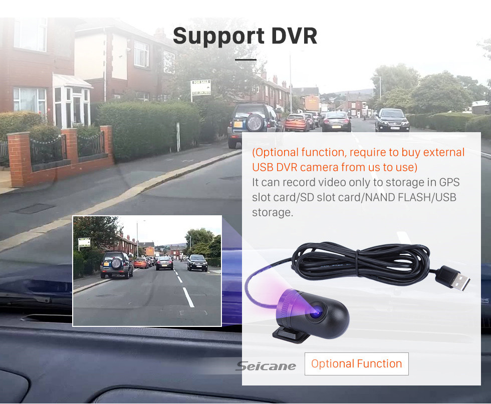 Seicane Pantalla táctil HD de 9 pulgadas para 2020 DFSK C56 Estéreo Android Auto Car Navegación GPS Soporte estéreo Control del volante
