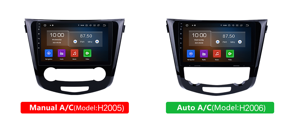 Seicane 10.1 polegadas Para 2014 2015 2016 Nissan Qashqai Android 12.0 Rádio Sistema de Navegação GPS com Bluetooth TPMS USB AUX 3G / 4G WIFI Controle de Volante