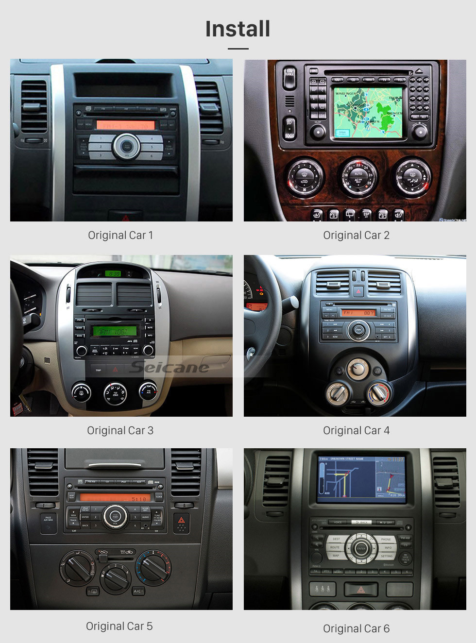 Seicane Radio de navegación GPS universal con pantalla táctil Android 11.0 HD de 7 pulgadas con soporte Bluetooth WIFI Control del volante de video 1080P