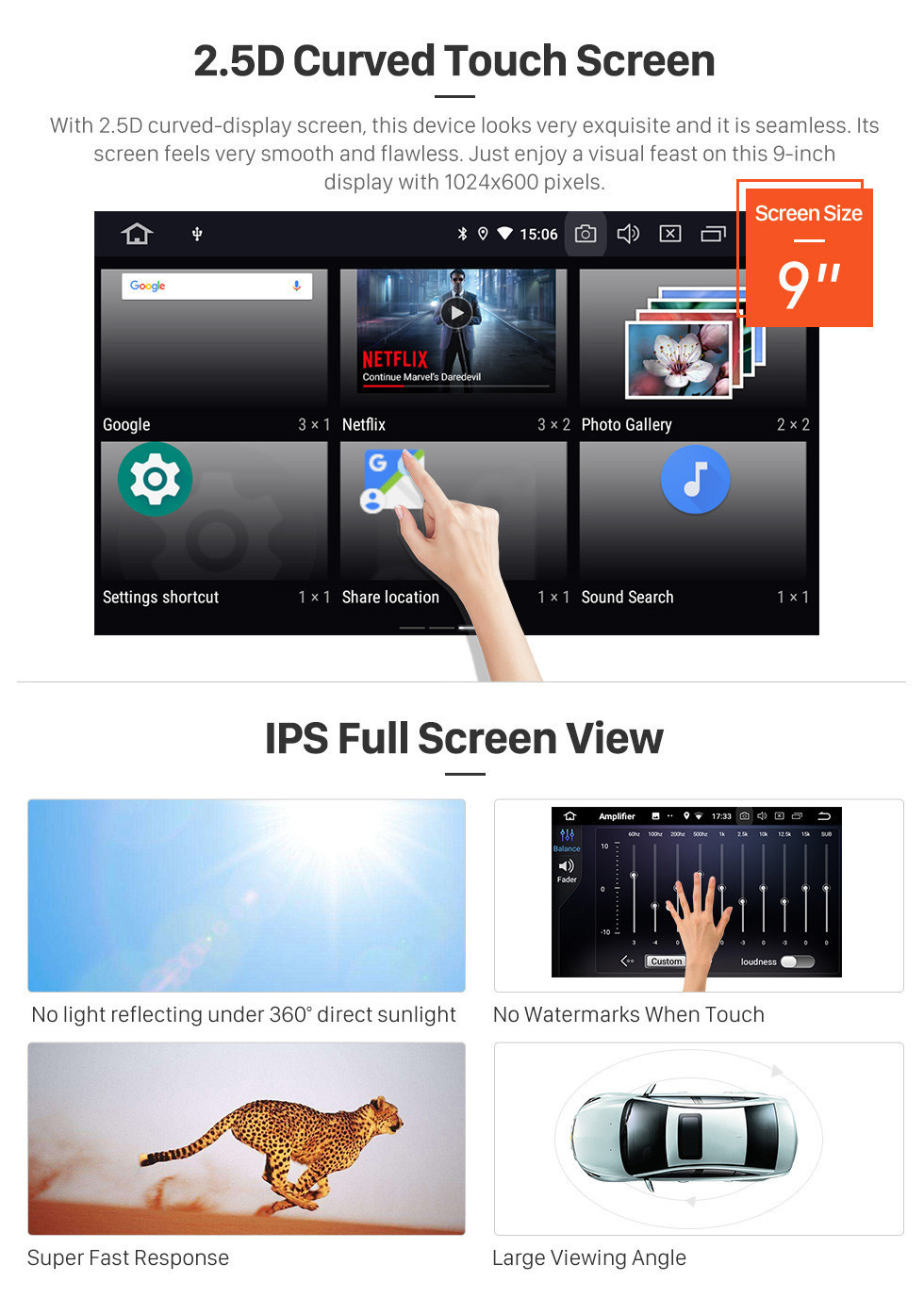 Seicane HD Touchscreen 2011-2016 Great Wall Haval H6 Android 11.0 9-Zoll-GPS-Navigationsradio Bluetooth Carplay WIFI-Unterstützung Lenkradsteuerung