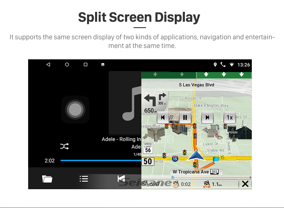 Seicane Android 10.0 HD Pantalla táctil de 9 pulgadas para 2011-2014 NISSAN MURANO LHD Radio Sistema de navegación GPS con soporte Bluetooth Cámara trasera Carplay